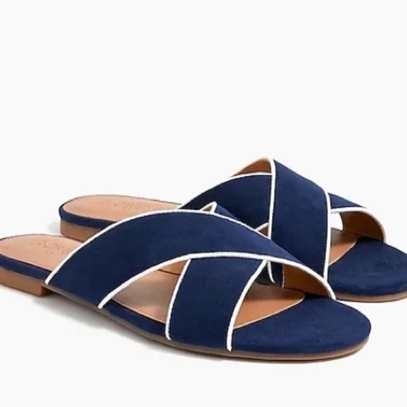 J. Crew Criss Cross Slide Sandals/House shoes 8